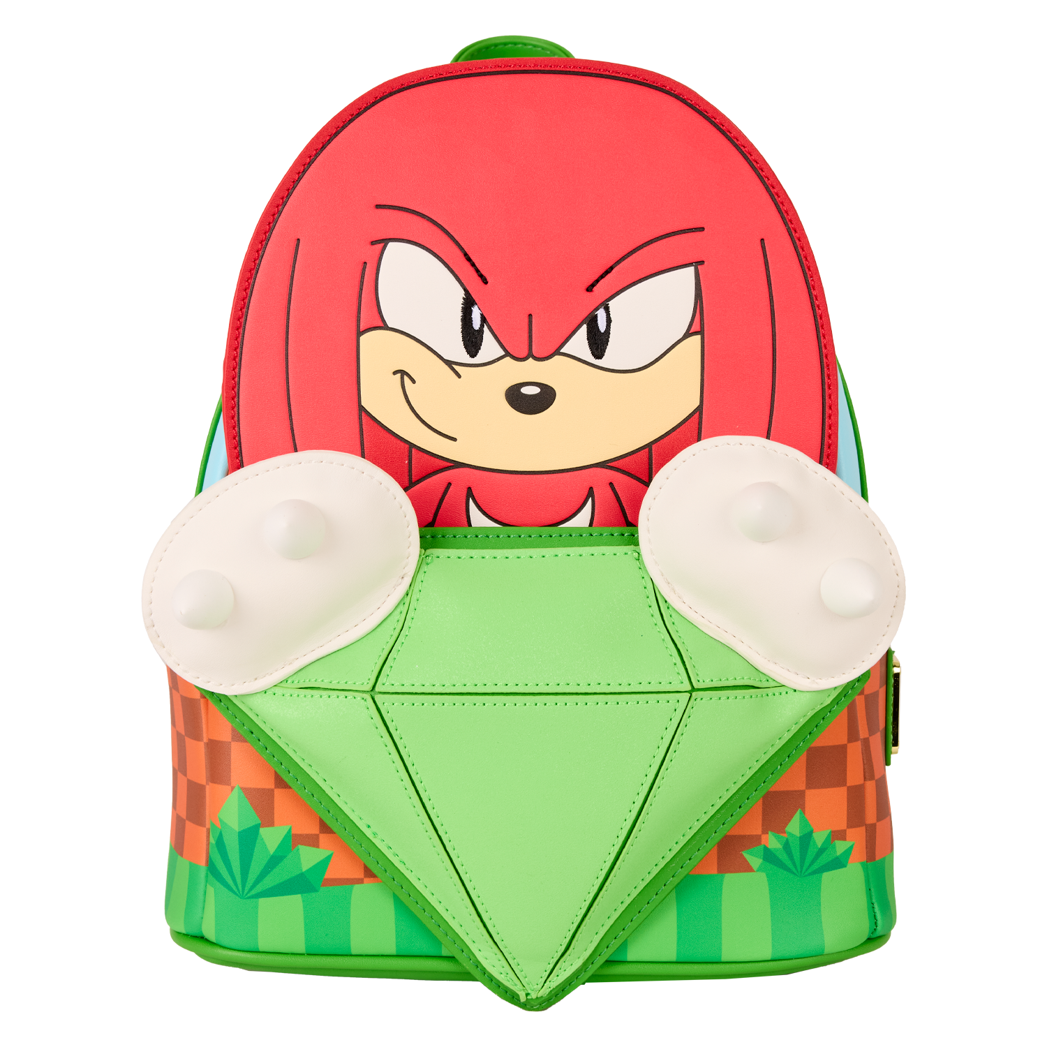 Sonic The Hedgehog Limited Edition Knuckles Emerald Glitter Mini Backpack - Figurine Bags
