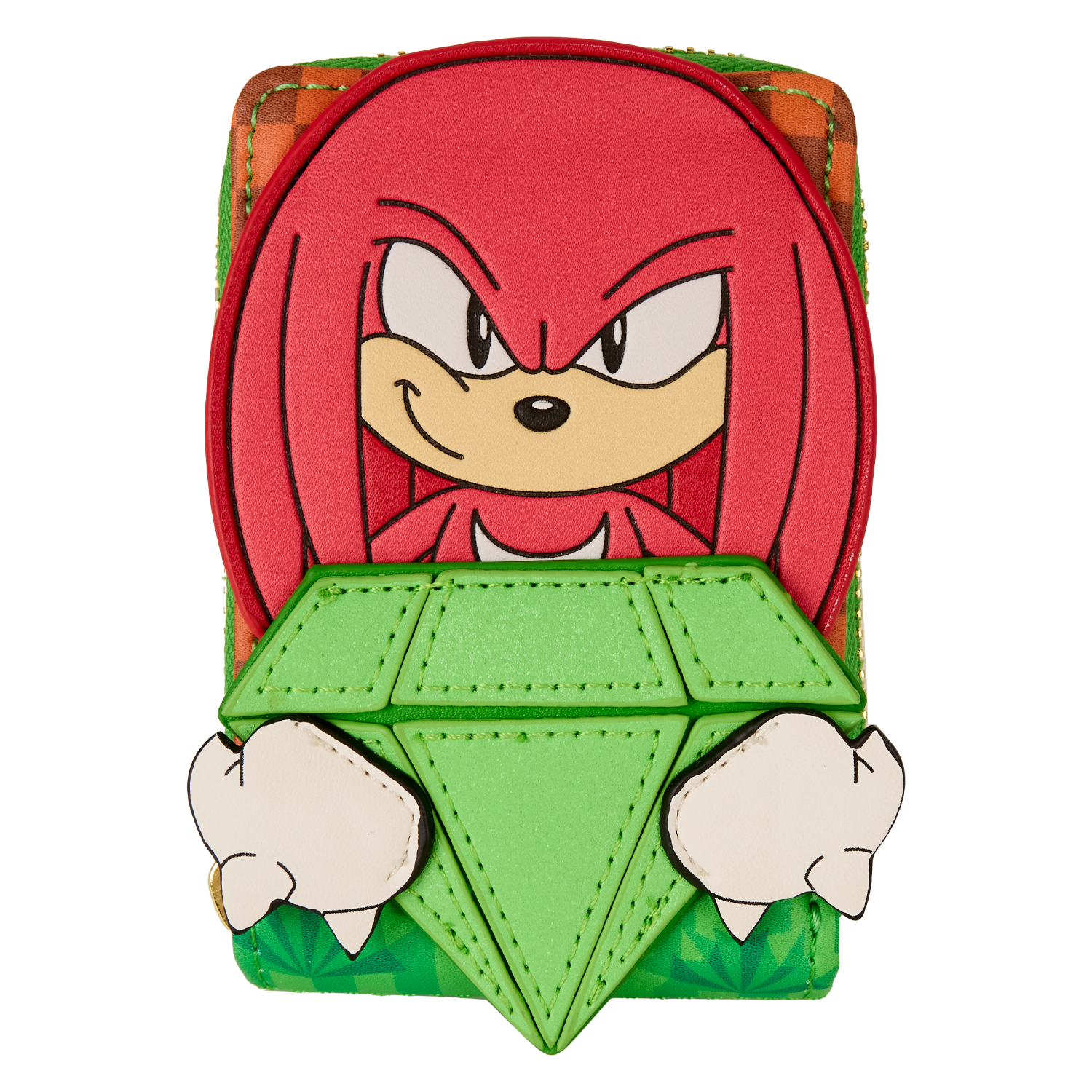 Sonic The Hedgehog Limited Edition Knuckles Emerald Glitter Accordion Wallet - Figurine Wallets