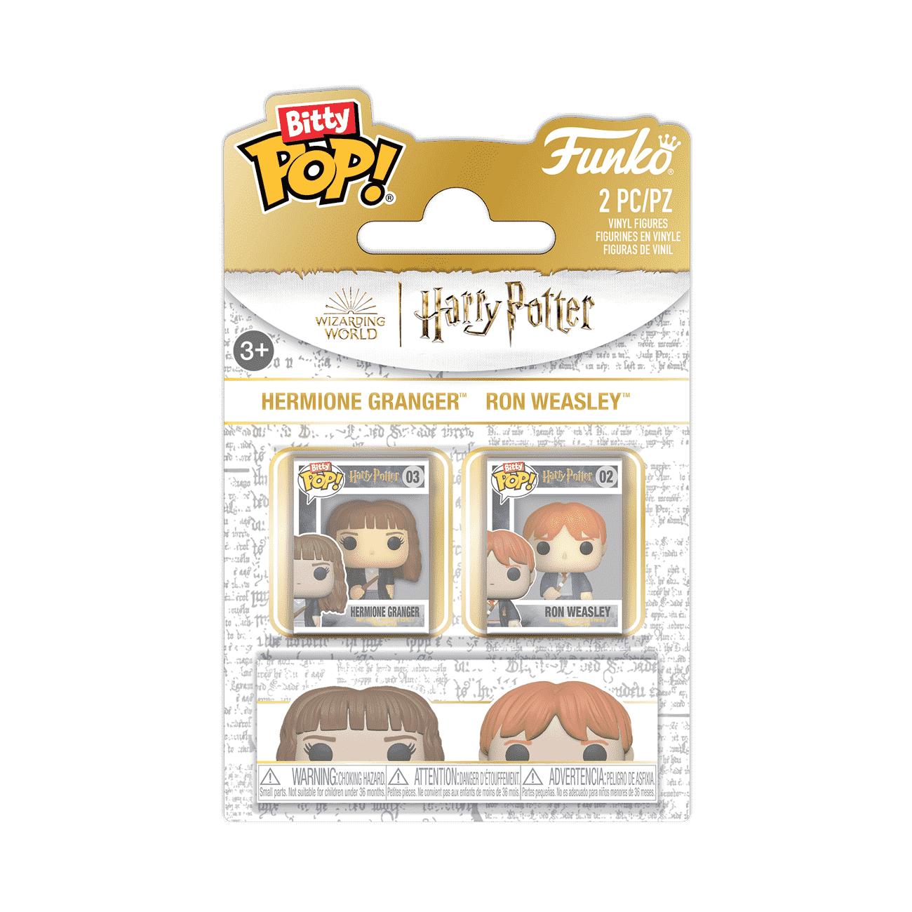 Bitty Pop! Hermione Granger & Ron Weasley 2-Pack - Figurine Bitty Pop! Harry Potter