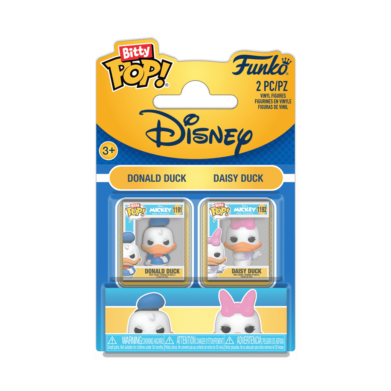 Bitty Pop! Donald & Daisy Duck 2-Pack - Figurine Bitty Pop! Disney