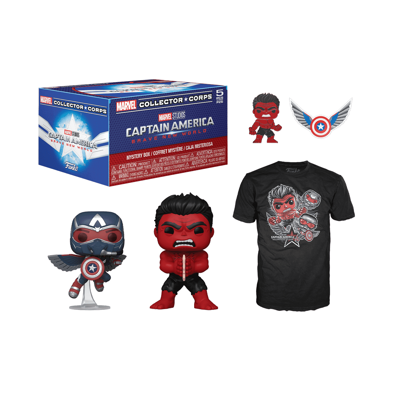Captain America Brave New World Collector Corp Box - Figurine Collector Box Marvel