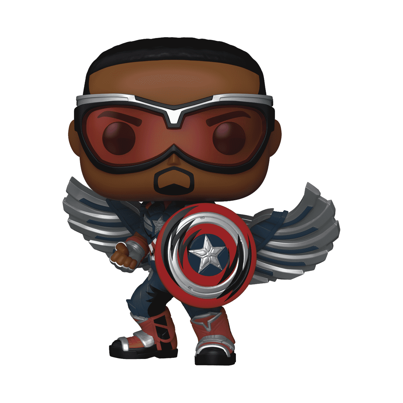 Pop! Captain America (Sam Wilson) (Retro Comic Deco) - Figurine Pop! Marvel