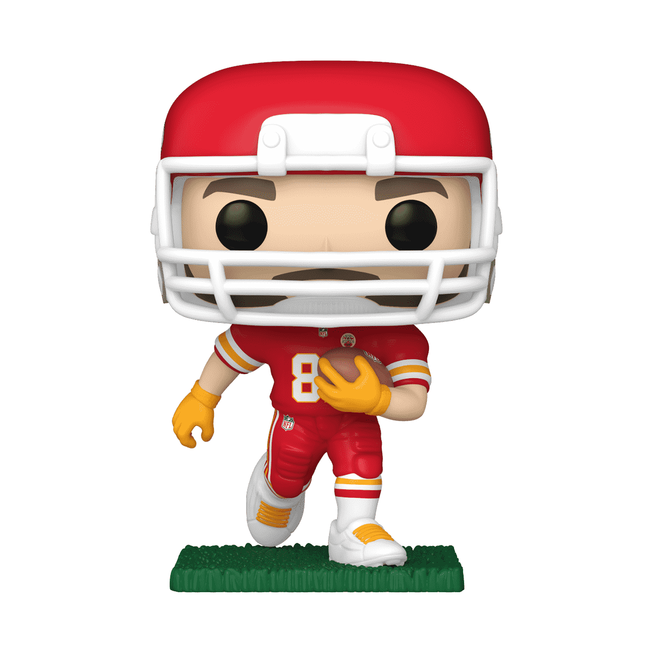 Pop! Travis Kelce (Running) (Red and White Uniform) - Figurine Pop! NFL