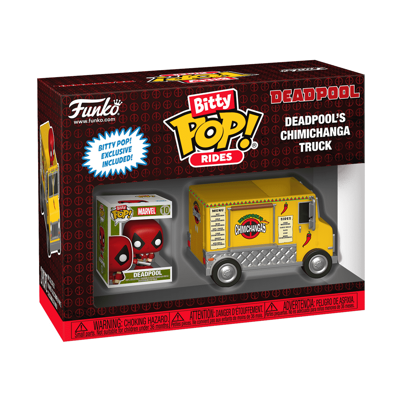 Bitty Pop! Rides Deadpool's Chimichanga Truck - Figurine Bitty Pop!