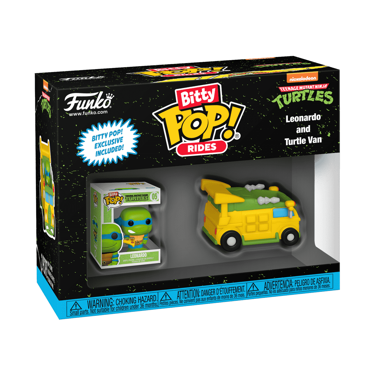 Bitty Pop! Rides Leonardo and Turtle Van - Figurine Bitty Pop!