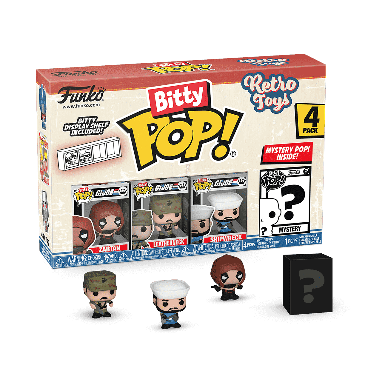 Bitty Pop! Retro Toys G.I. Joe 4-Pack Series 3 - Figurine Bitty Pop!