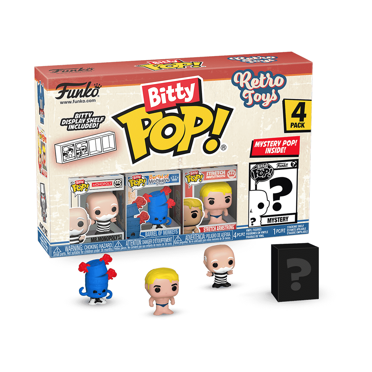 Bitty Pop! Retro Toys Hasbro 4-Pack Series 4 - Figurine Bitty Pop!