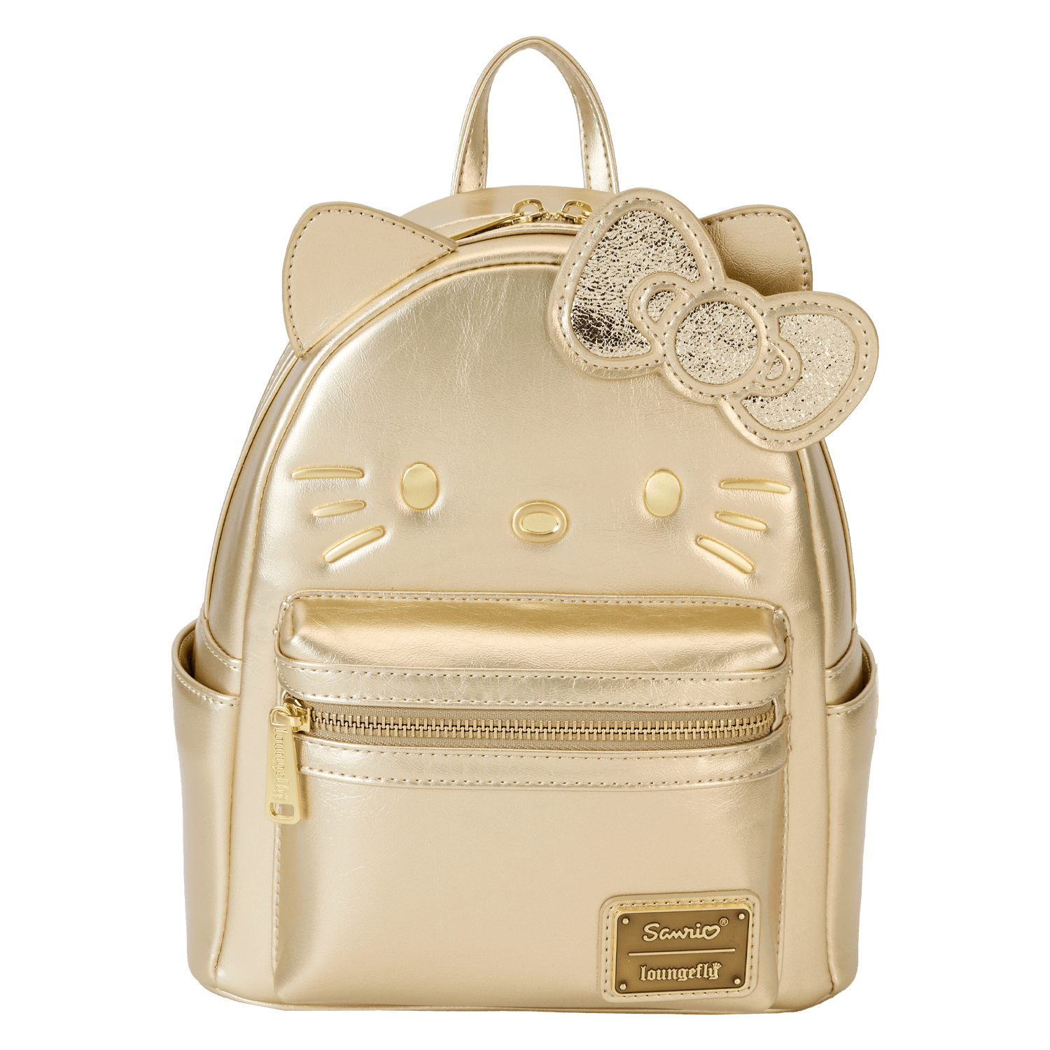 Limited Edition Sanrio Hello Kitty 50th Anniversary Gold Mini Backpack - Figurine Bags